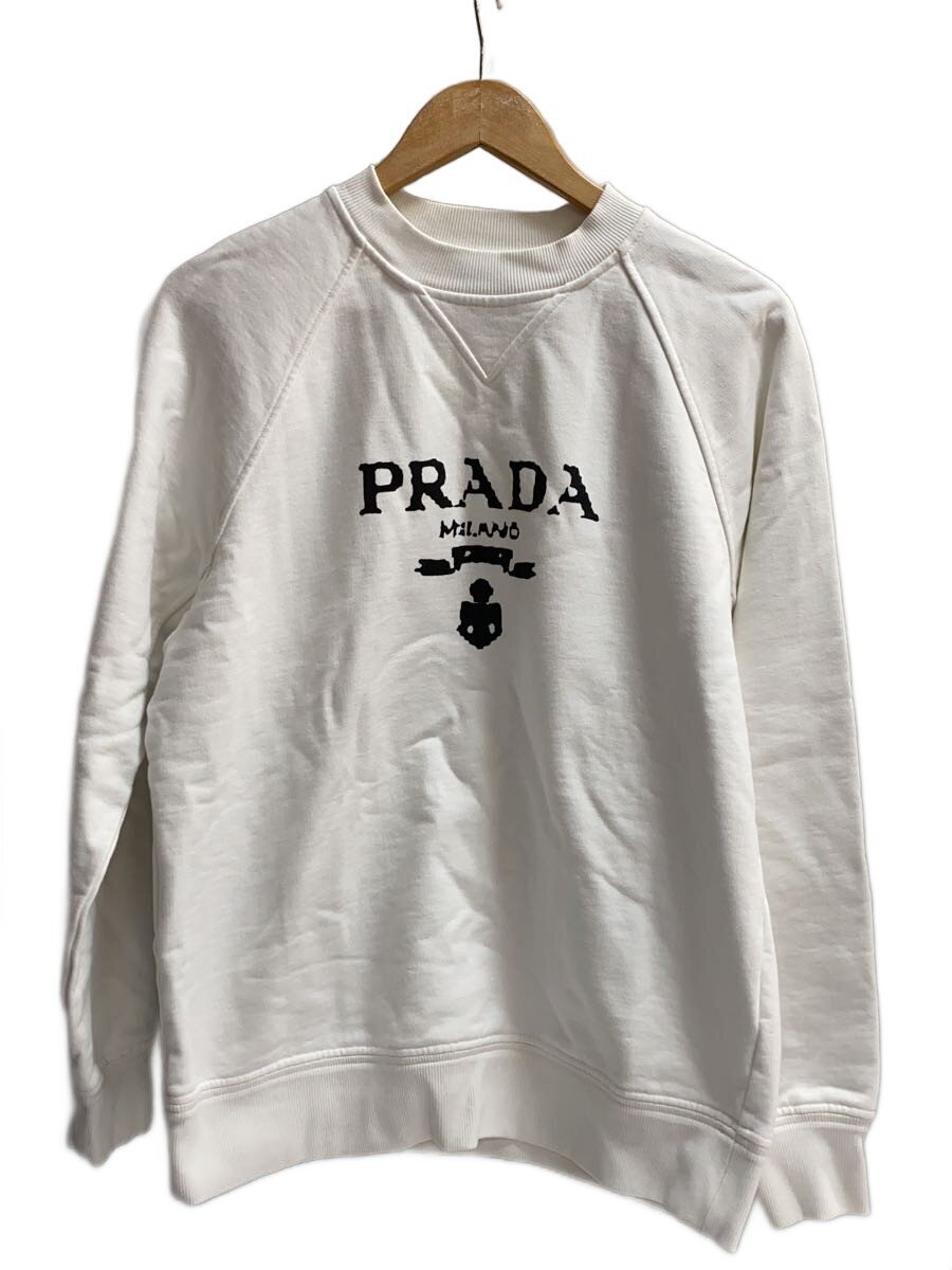 【中古】PRADA◆Oversized Logo Print Jersey Sweatshirt/XS/134631 S202【メンズウェア】