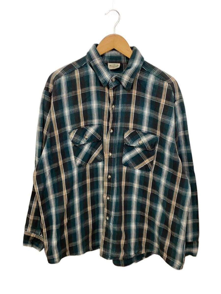 【中古】FIVE BROTHER◆90s/長袖プルオーバー/XXL/綿織物/GRN【メンズウェア】