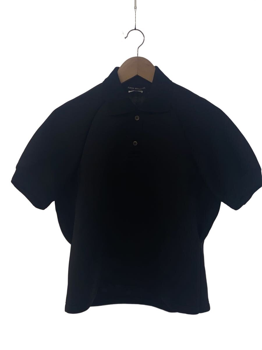 【中古】JUNYA WATANABE COMME des GARCONS◆半袖プルオーバー/S/ポリエステル/黒いこと/JR-T010//【レディース御召しもの】
