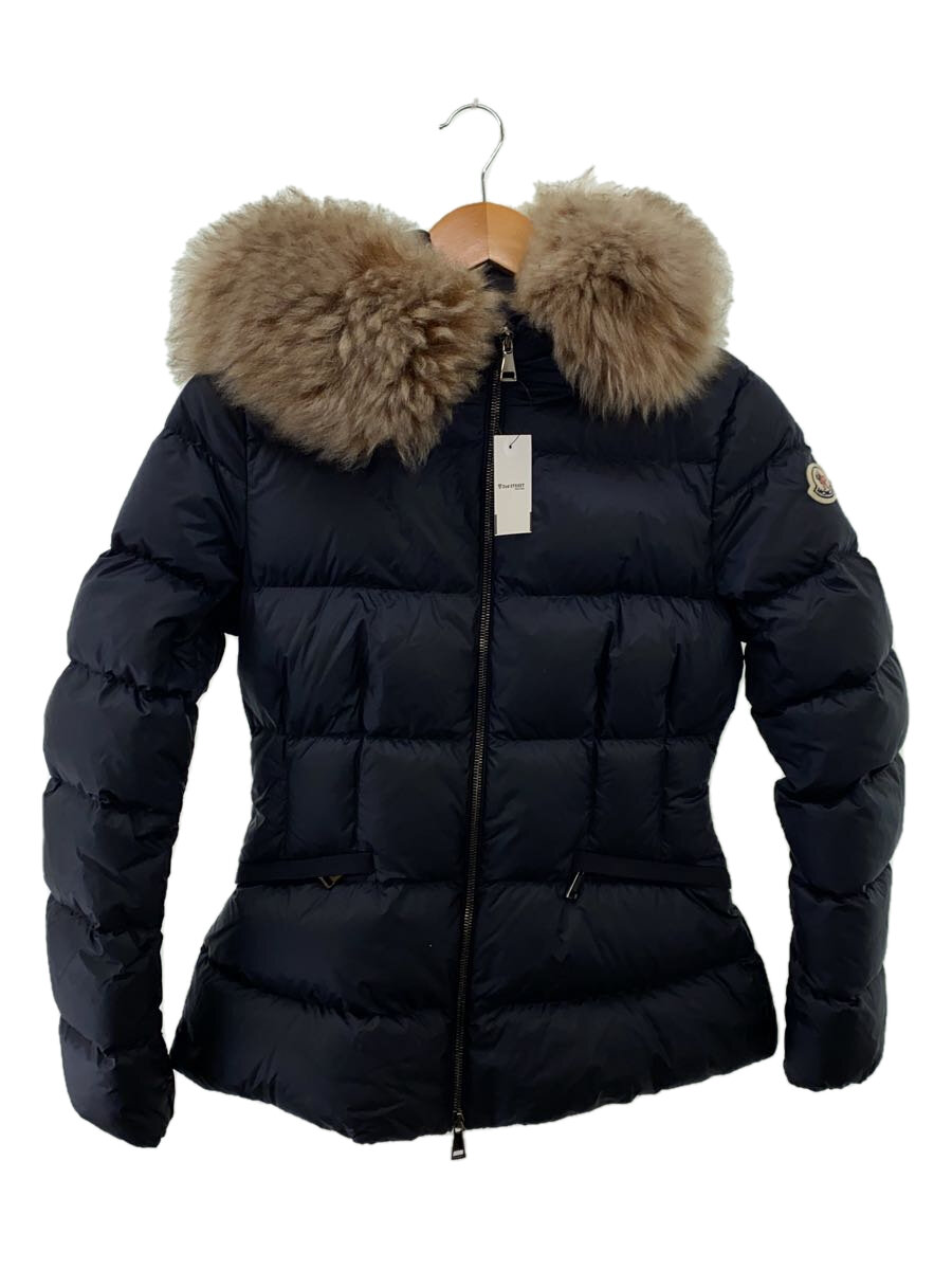 【中古】MONCLER◆落ち込む上衣/O/ナイロン/NVY/無地/J20931A00095//【レディース御召しもの】