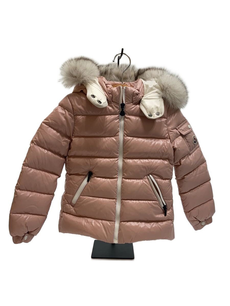 【中古】MONCLER◆落ちこむ上衣/110珊/ナイロン/PNK/e29544633625【キッズ】
