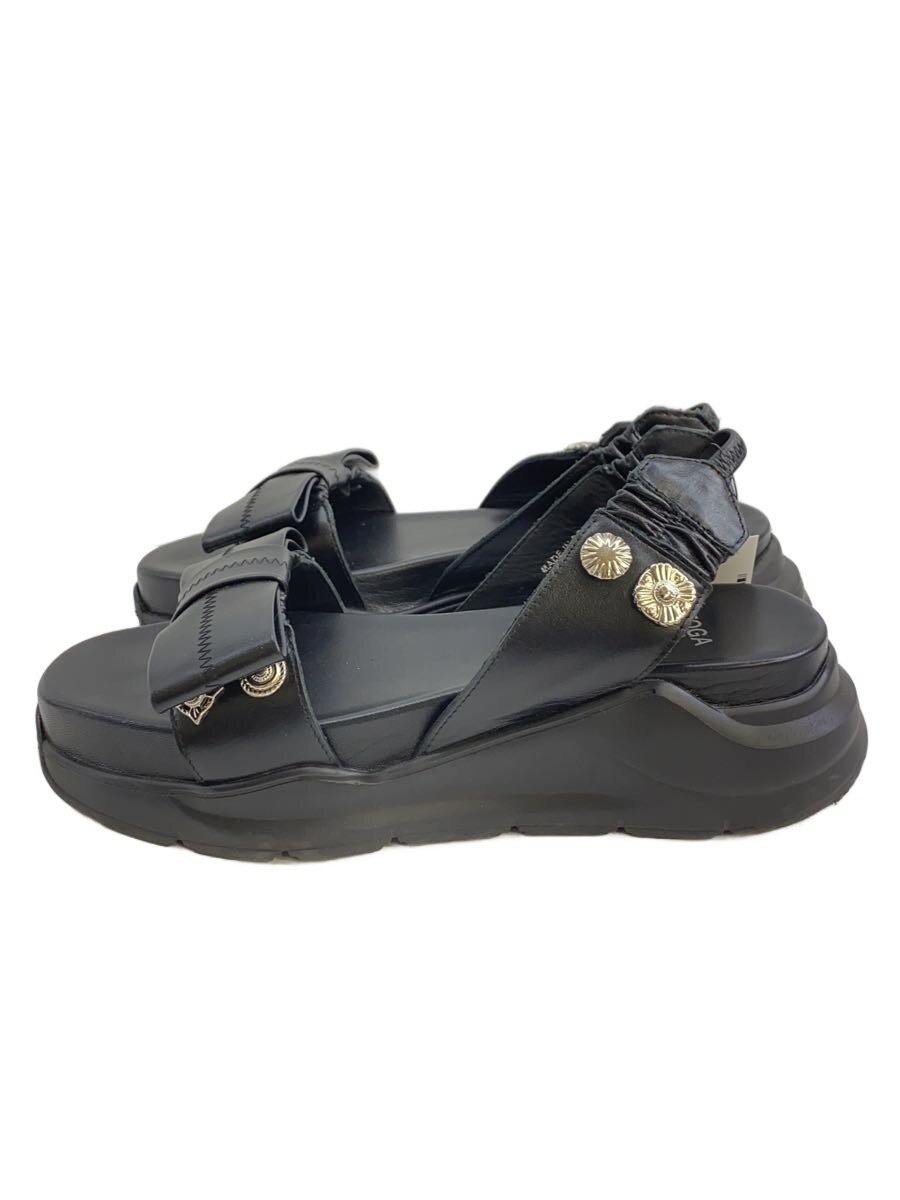 【中古】TOGA PULLA◆サンダル/38/BLK/AJ1338//【シューズ】