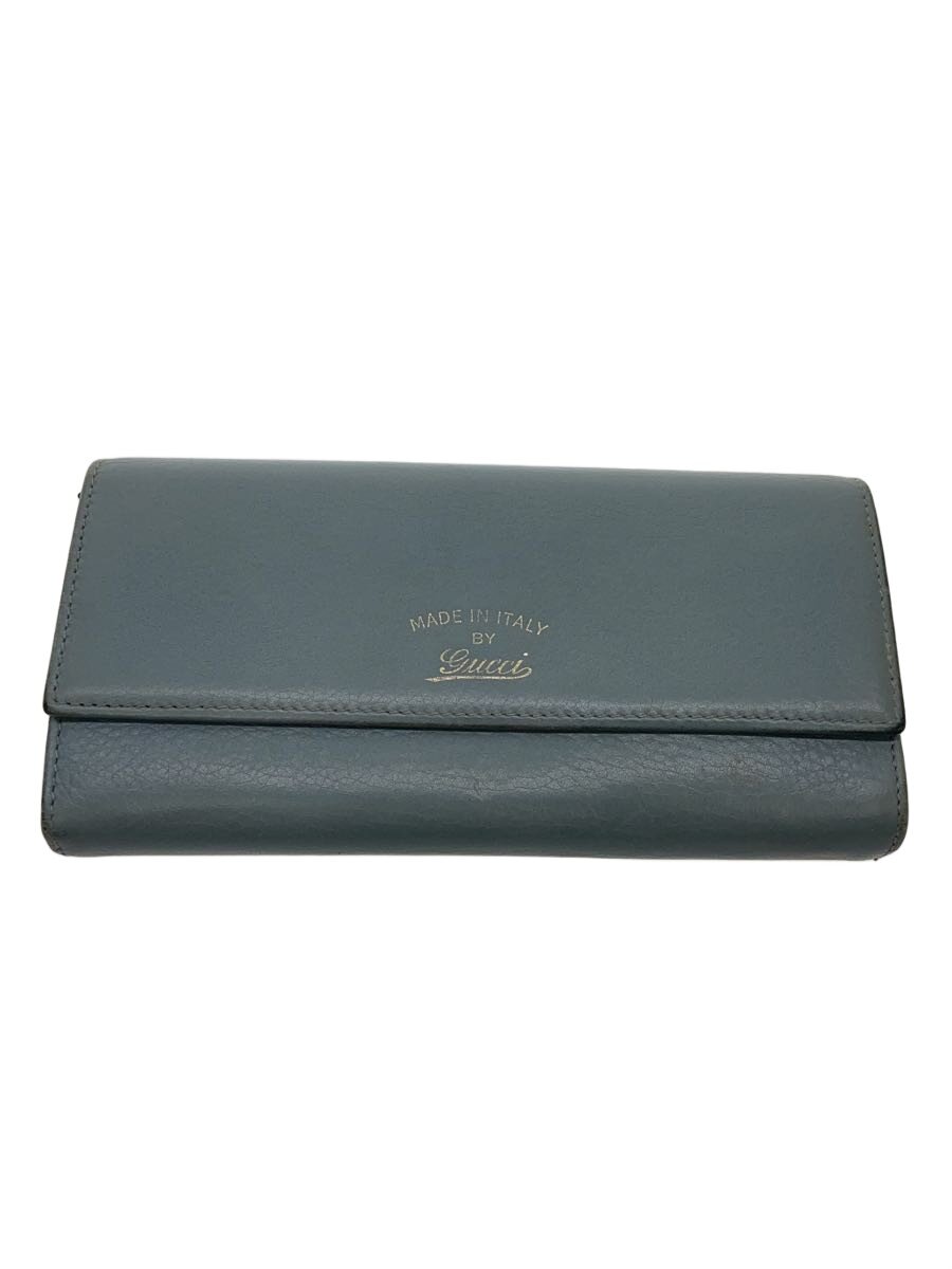 【中古】GUCCI◆長金入れ/--/BLU/無地/レディース/3761861・0959//【服飾雑貨他】