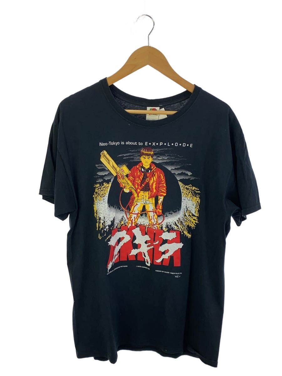 【中古】FRUIT OF THE LOOM◆00S/AKIRA/KIMONO MY HOUSE/プルオーバー/L/綿織物/BLK【メンズウェア】