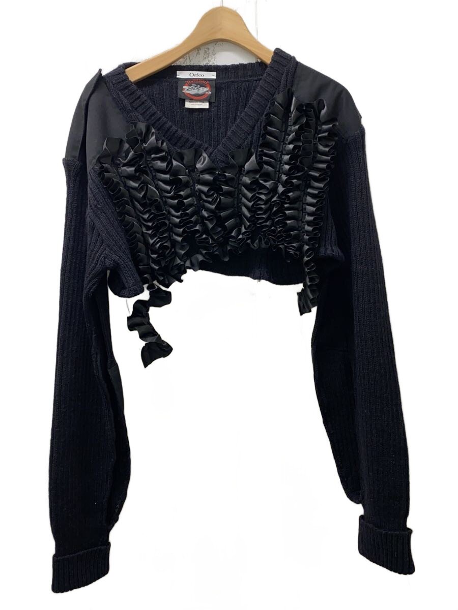 【中古】orfeo/リメイクフリルニット/ニット・セーター(厚手)/--/ウール/BLK【レディースウェア】｜2ｎｄ STREET 店