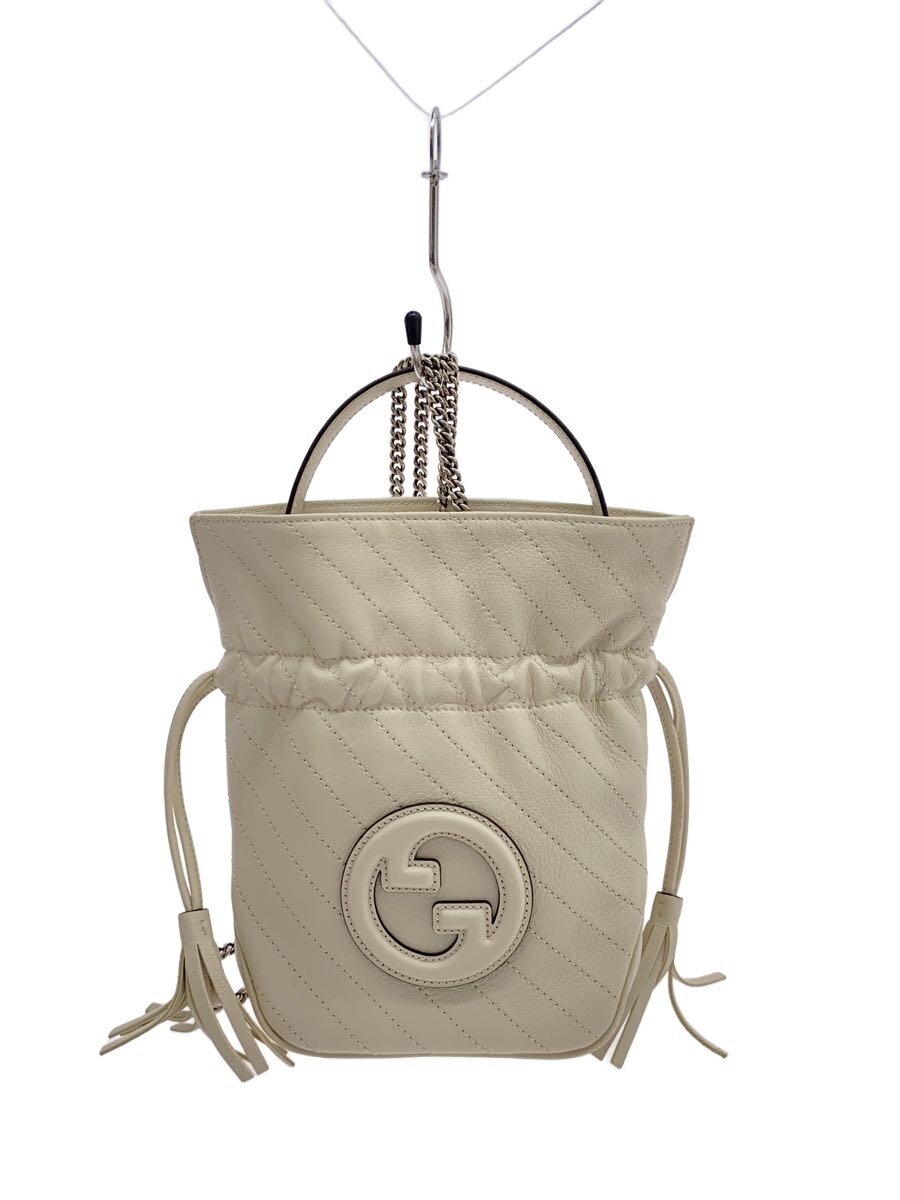 【中古】GUCCI◆ミニ バケット バッグ_グッチ ブロンディ/レザー/IVO【バッグ】|2nd STREET 店