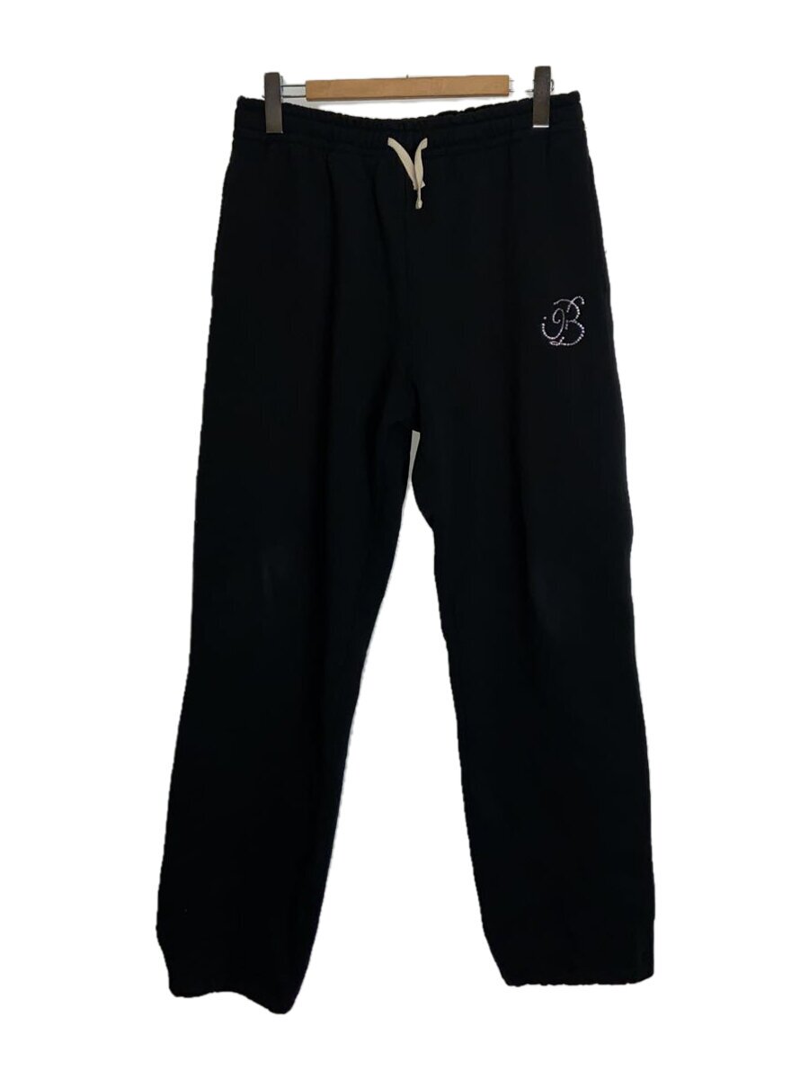 【中古】THE BLACK EYE PATCH◆RHINESTONE B EMBLEM SWEAT PANTS/下つ方/L/綿織物/BLK【メンズウェア】