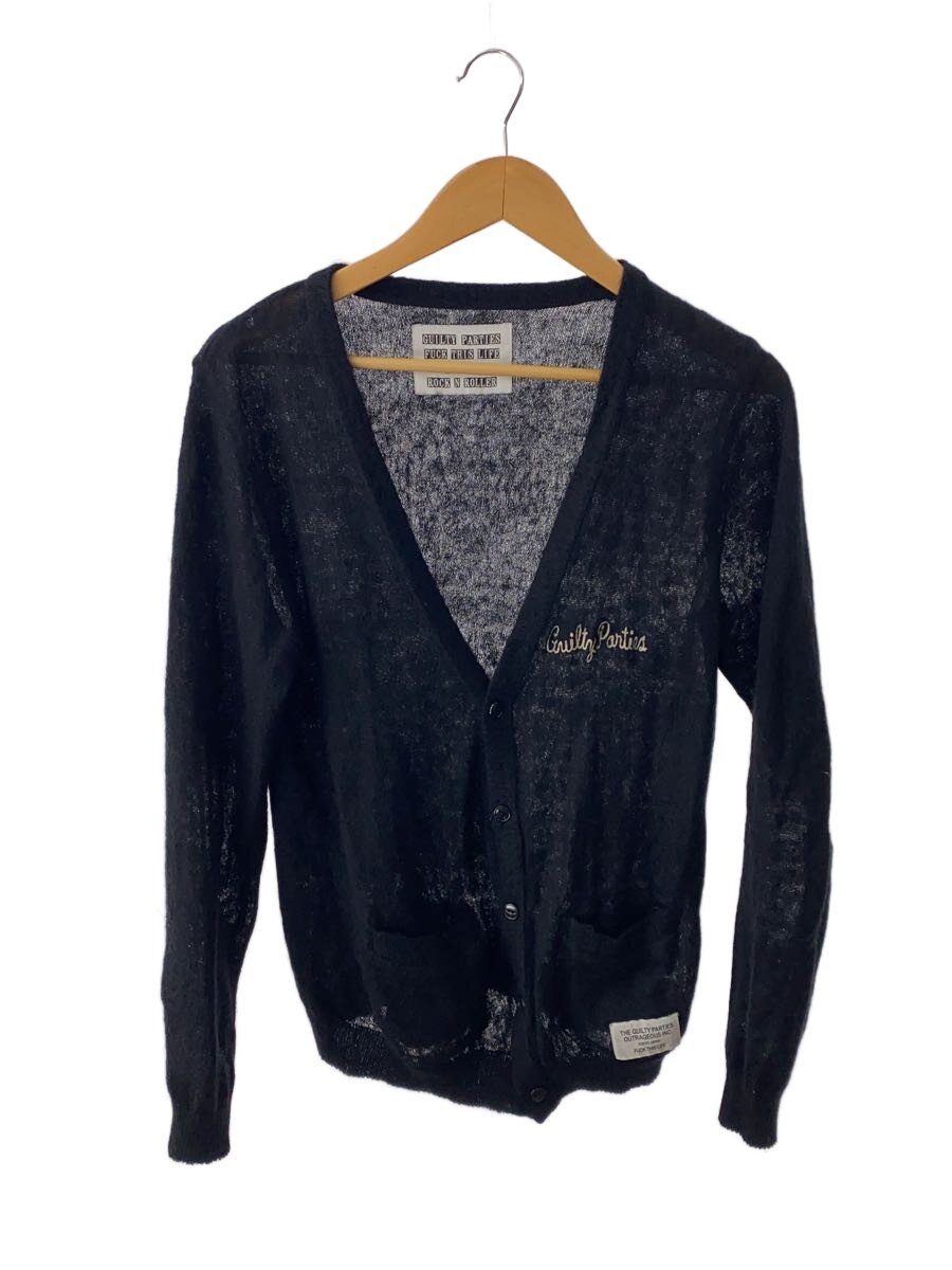 【中古】WACKO MARIA◆ジレー(薄っぺら)/M/モヘヤ/BLK/13AW-KNT-13【メンズウェア】