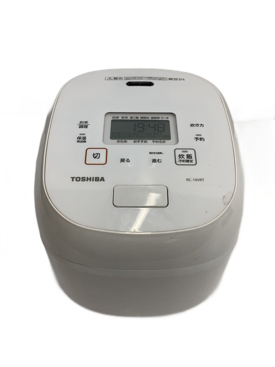 【中古】TOSHIBA◆炊飯器 RC-10VRT(W)//【家電・視覚性・オーディオ】
