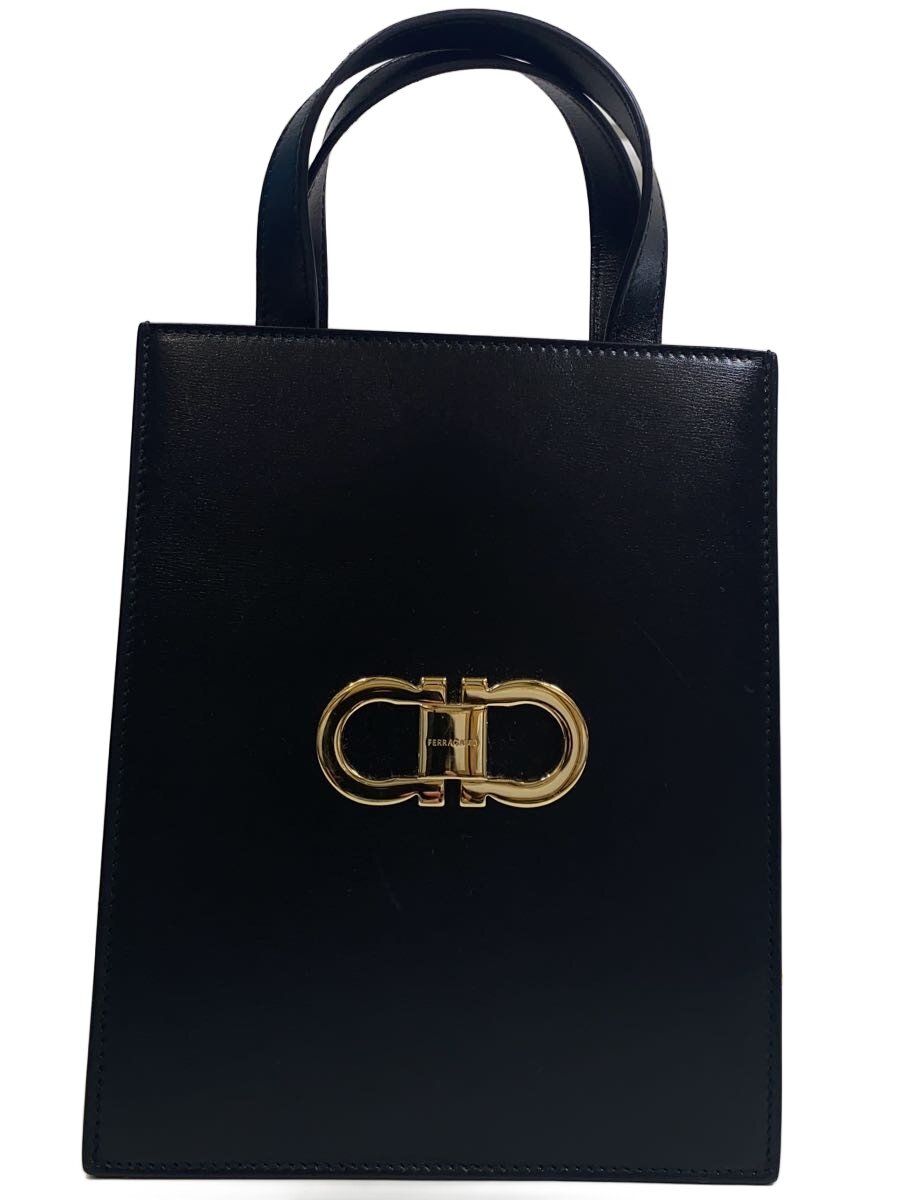 【中古】Salvatore Ferragamo◆ショルダーバッグ/--/BLK【御徒面子】