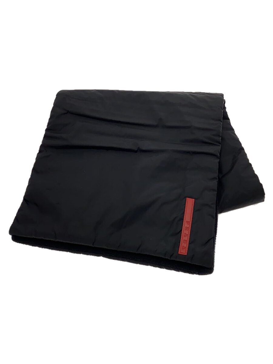 【中古】PRADA◆えり巻き/ナイロン/BLK/メンズ【服飾雑貨他】
