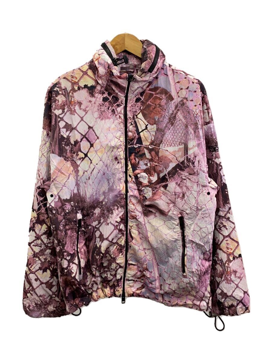 【中古】DIESEL◆マウンテンパーカ/46/ナイロン/PNK/総柄/A12858【メンズウェア】