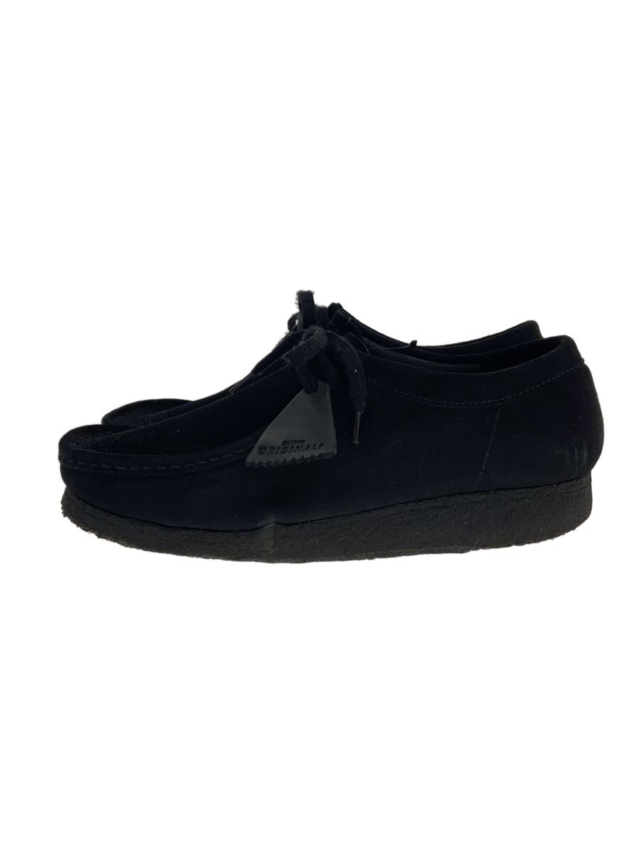 【中古】Clarks◆Wallabee/27珊/BLK//【シューズ】