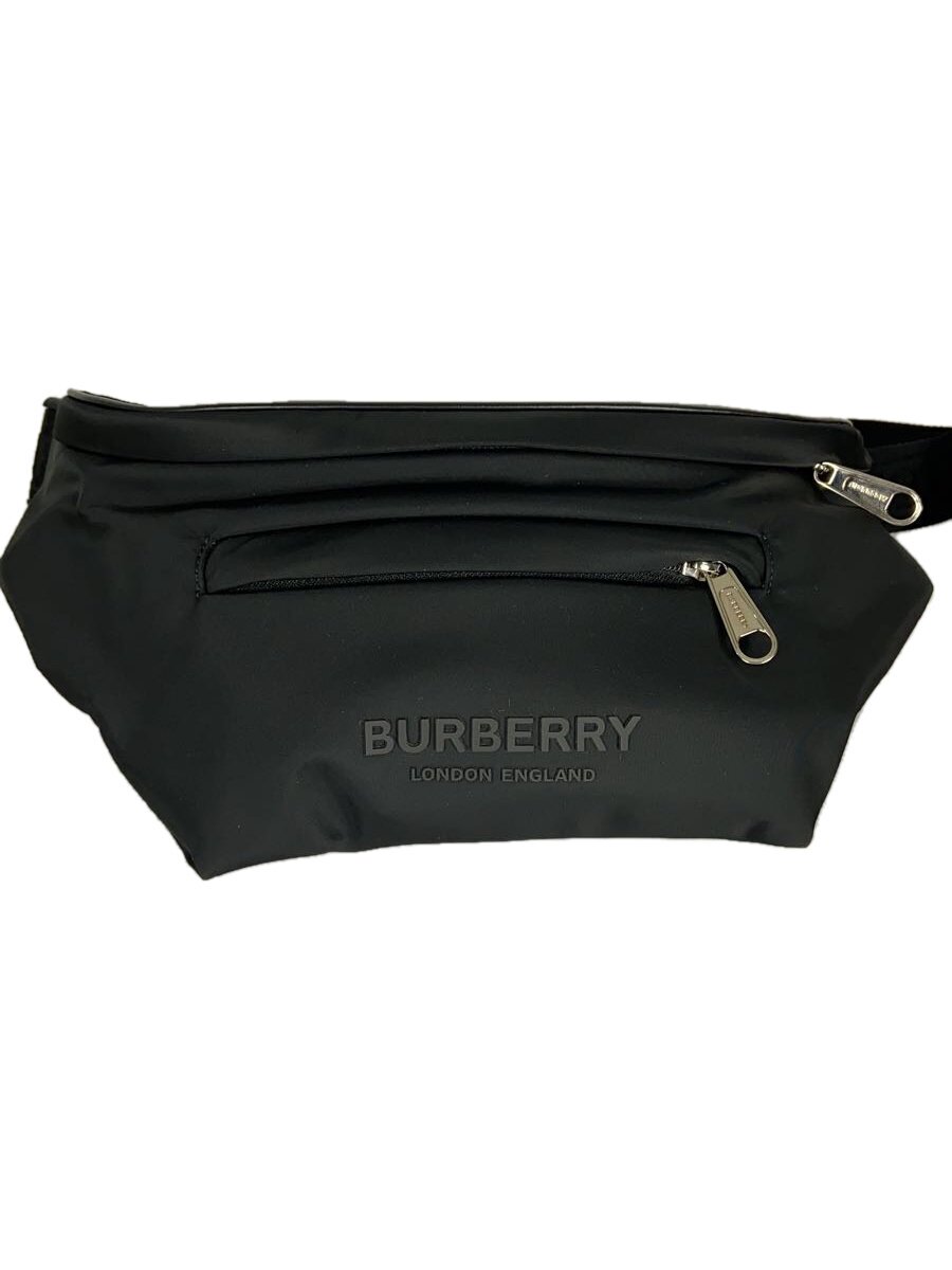 【中古】BURBERRY◆酉の方角御徒面子/ナイロン/BLK/無地【御徒面子】