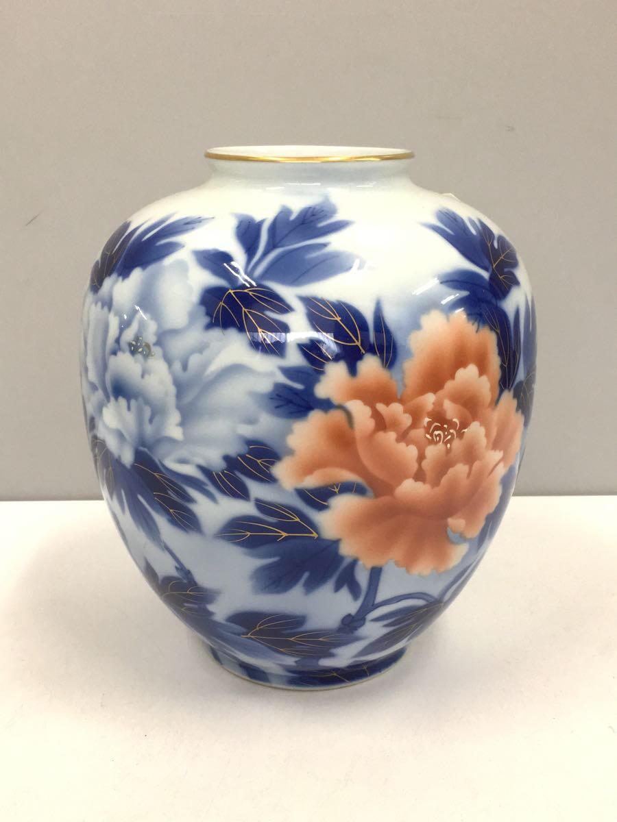 【中古】深川製磁◆壷・花瓶/BLU【インテリア小物・日用雑貨】