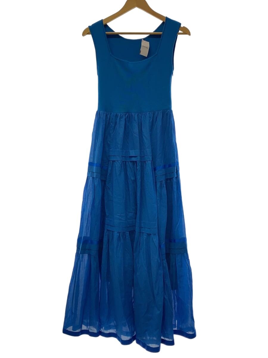 【中古】FRAY I.D◆24SS/ニットコンビタックティアードワンピ-ス/one/綿織物/BLU/FWNO242067//【レディース御召しもの】