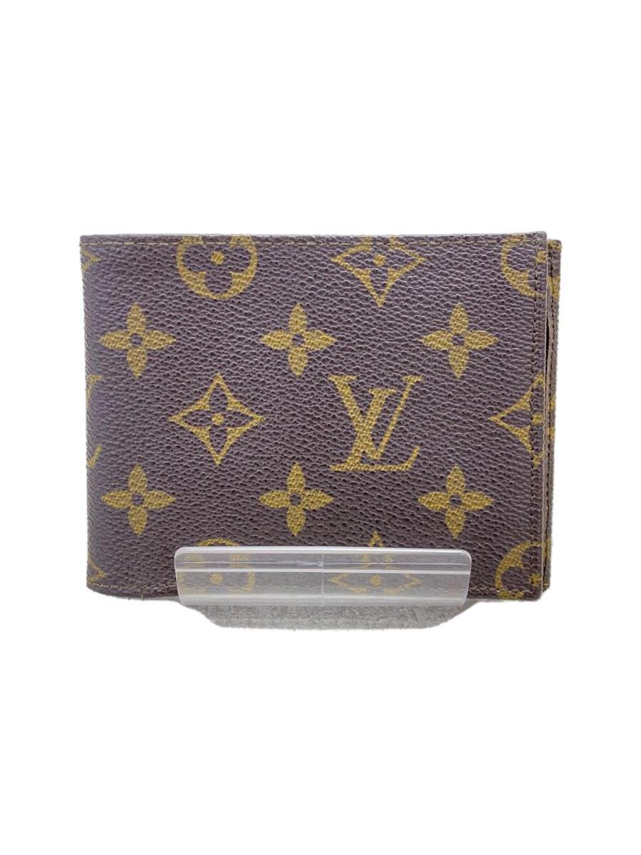 【中古】LOUIS VUITTON◆ポルト・フォイユ・ミュルティプル_モノグラム・キャンバス_BRW/PVC/BRW/メンズ【服飾雑貨他】｜2ｎｄ STREET 店