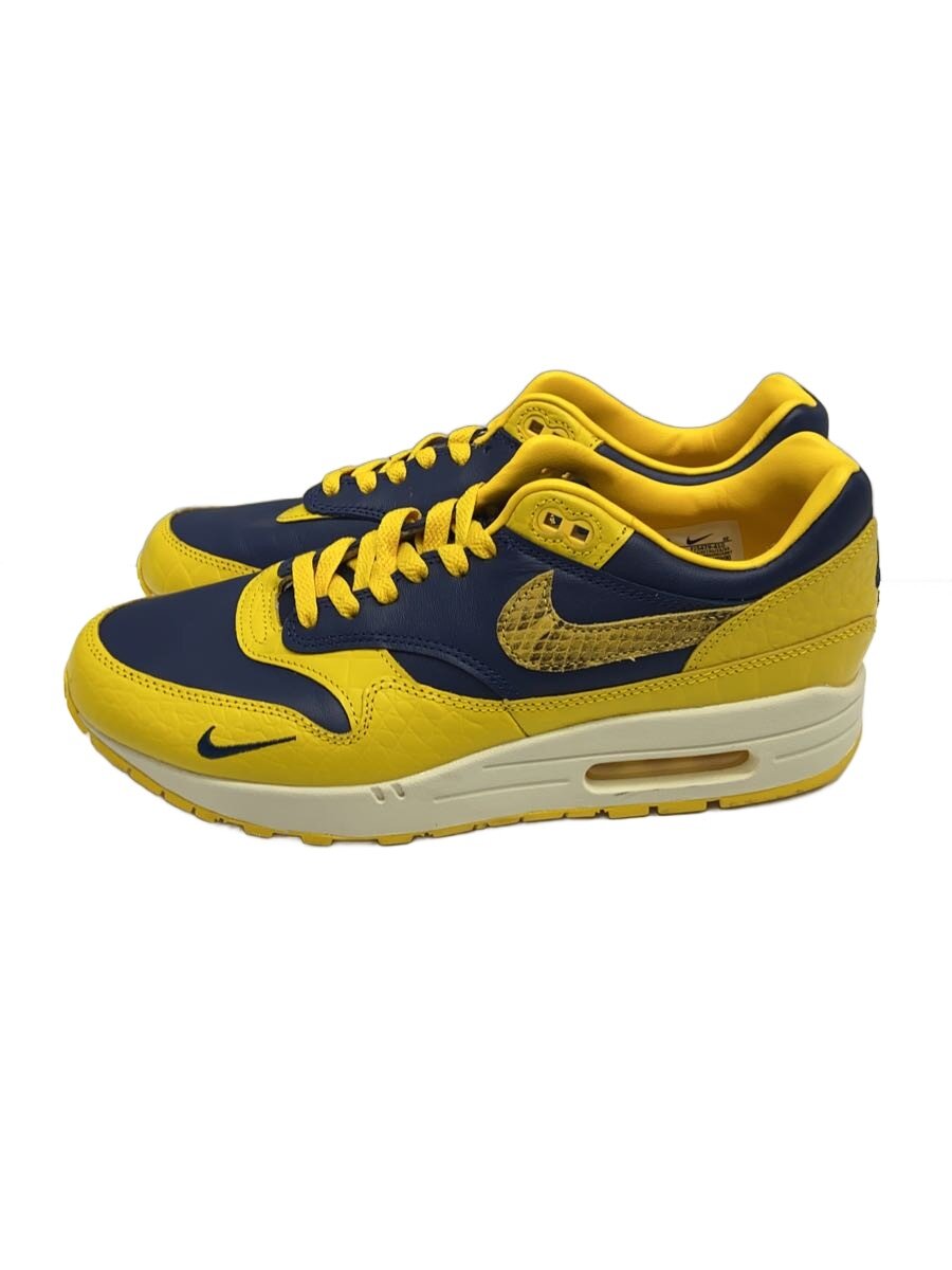 【中古】NIKE◆WMNS 大気圏マックス 1 PRM Head to Head/28糎/黄色/FJ5479-410/汚れた状態有【シューズ】