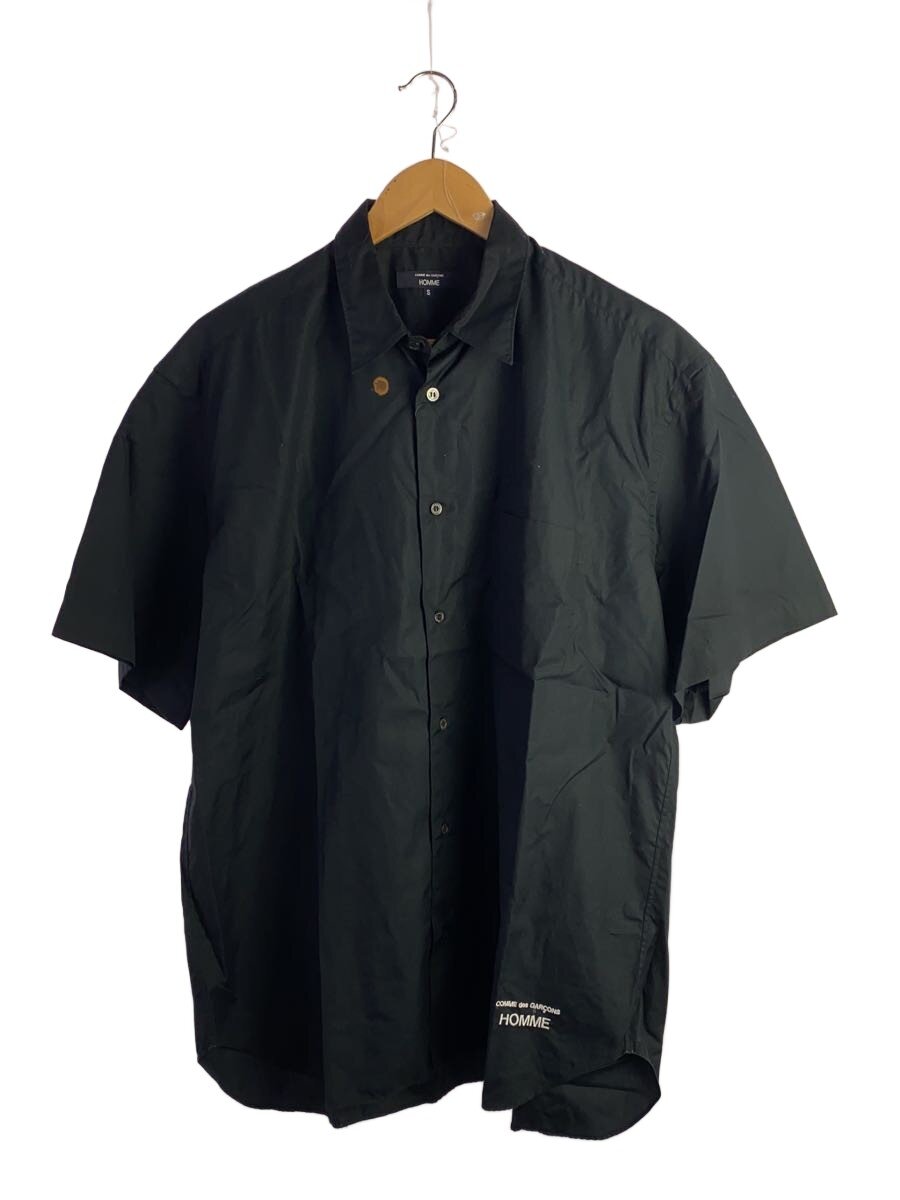 【中古】COMME des GARCONS HOMME◆AD2024/綿ブロードS/Sプルオーバー/S/綿織物/BLK/HO-B103//【メンズウェア】