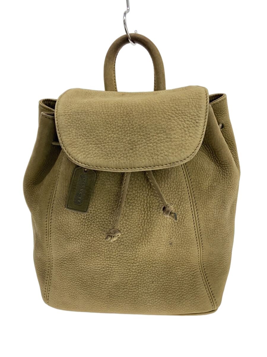 【中古】COACH◆背嚢/カーキ/イタリア製//【御徒面子】