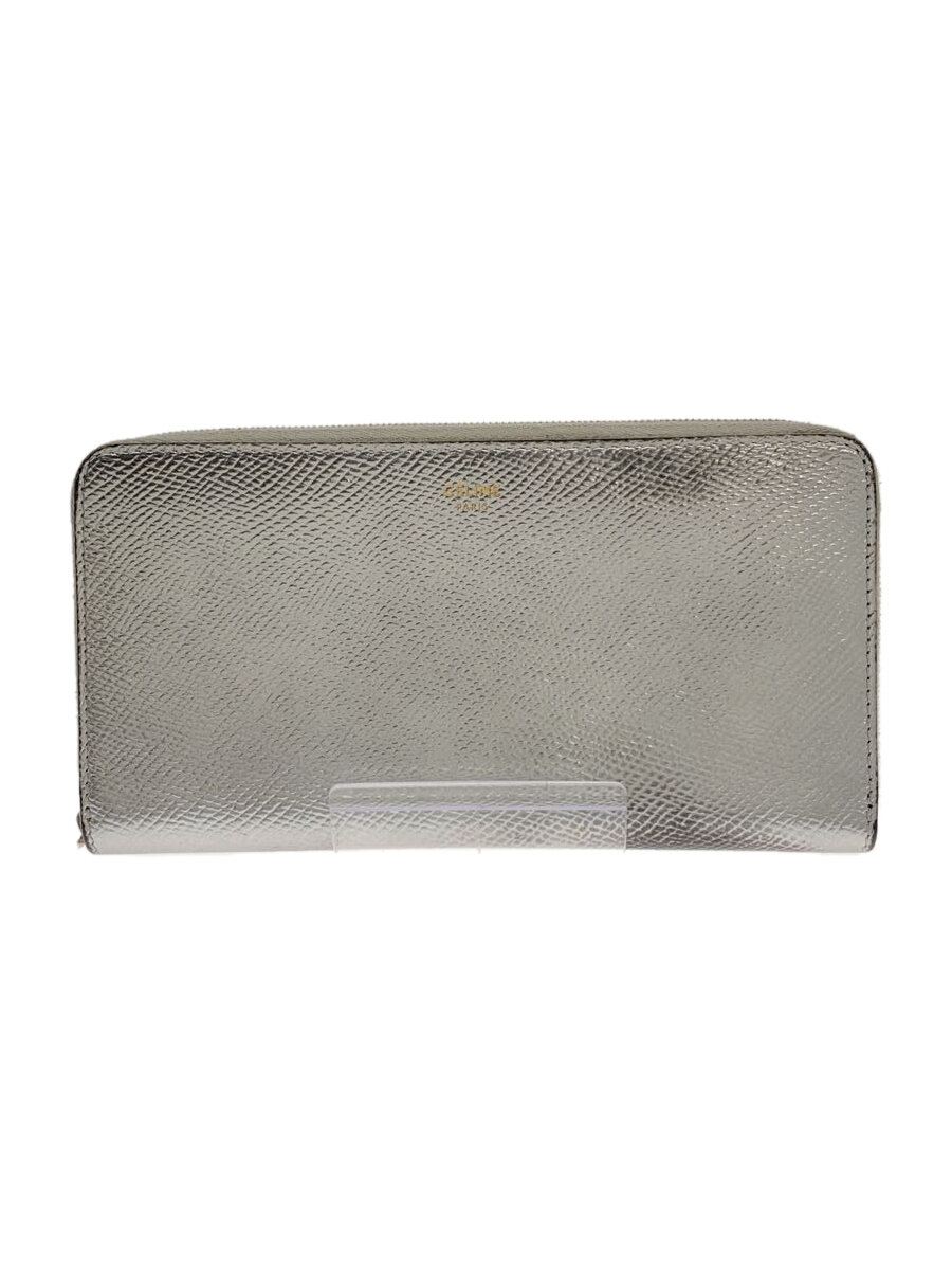 【中古】CELINE◆長紙入れ/PVC/SLV/無地/レディース/10B553BFQ.36AG【服飾雑貨他】