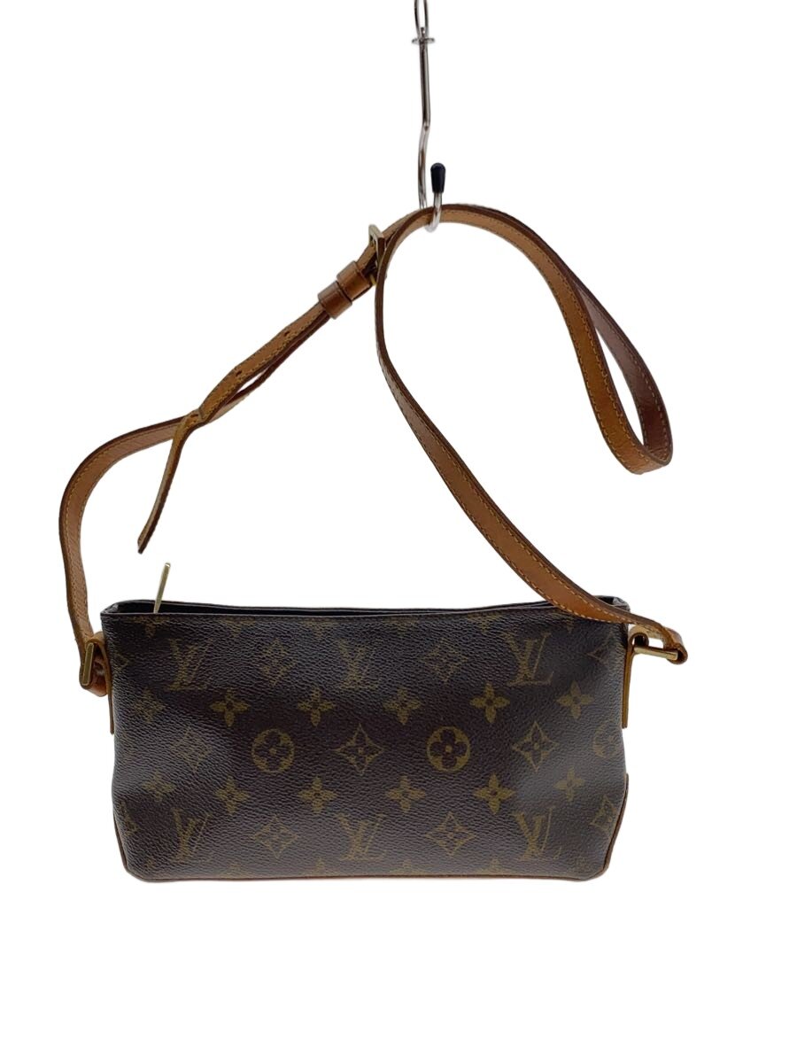 【中古】LOUIS VUITTON◆トローター_モノグラム・帆布/PVC/BRW//【御徒面子】