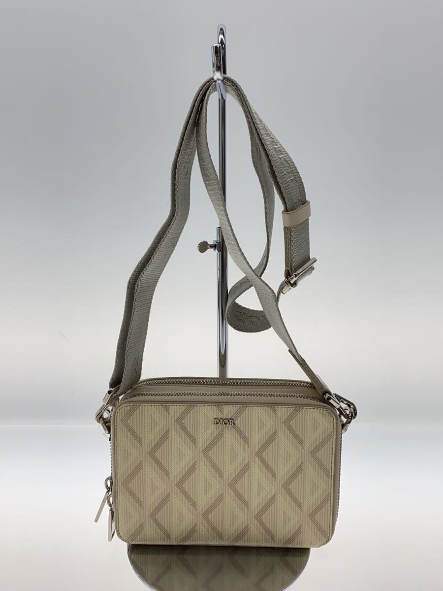 【中古】Christian Dior◆保護すること袋有/ショルダーバッグ/PVC/象牙色/総柄【御徒面子】