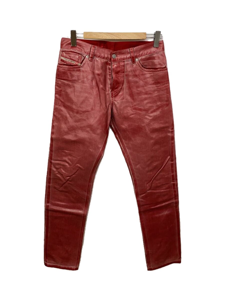 【中古】DIESEL◆下つ方/30/綿織物/RED/無地【メンズウェア】
