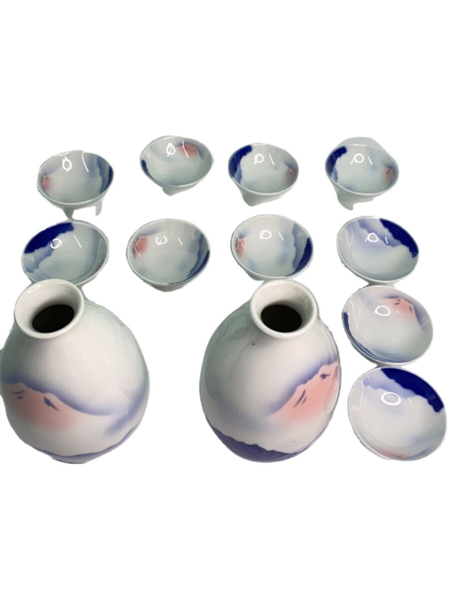 【中古】深川製磁◆和食器その他/11点以上/酒器揃/0730-001/赤富士【キッチン用品】