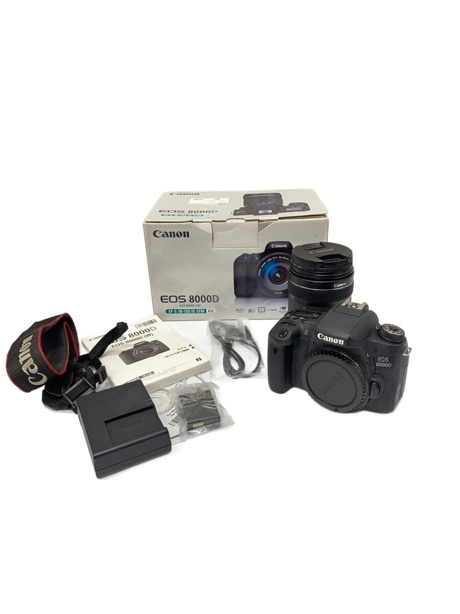 【中古】CANON◆デジタル一眼写真機 EOS 8000D EF-S18-135 IS STM 水晶体一揃いの道具 DS126481【写真機】