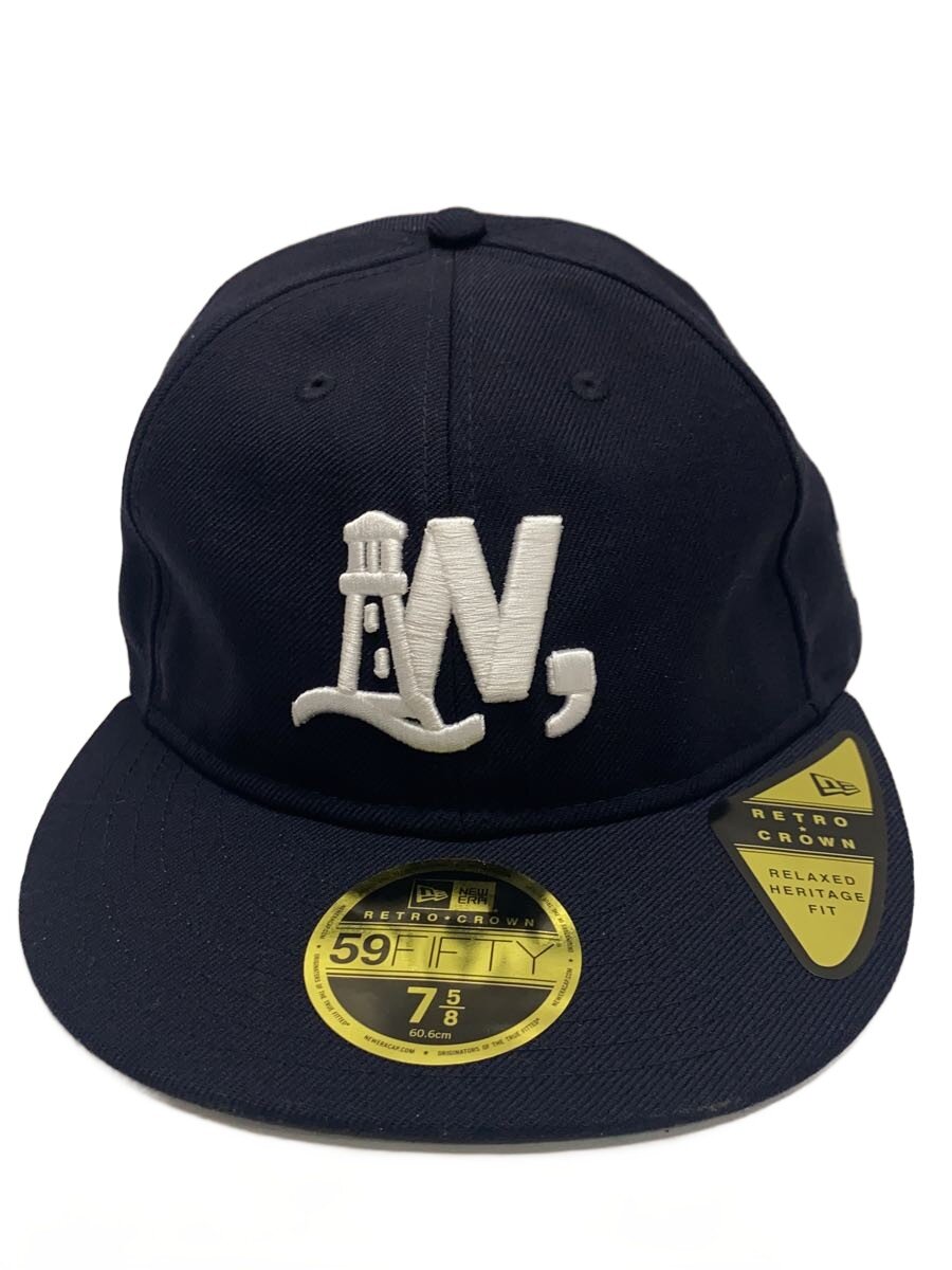 【中古】NEW ERA◆WAKE.SAPPORO/旗がしら/7 5/8/羊毛/NVY/無地/メンズ【服飾雑貨他】