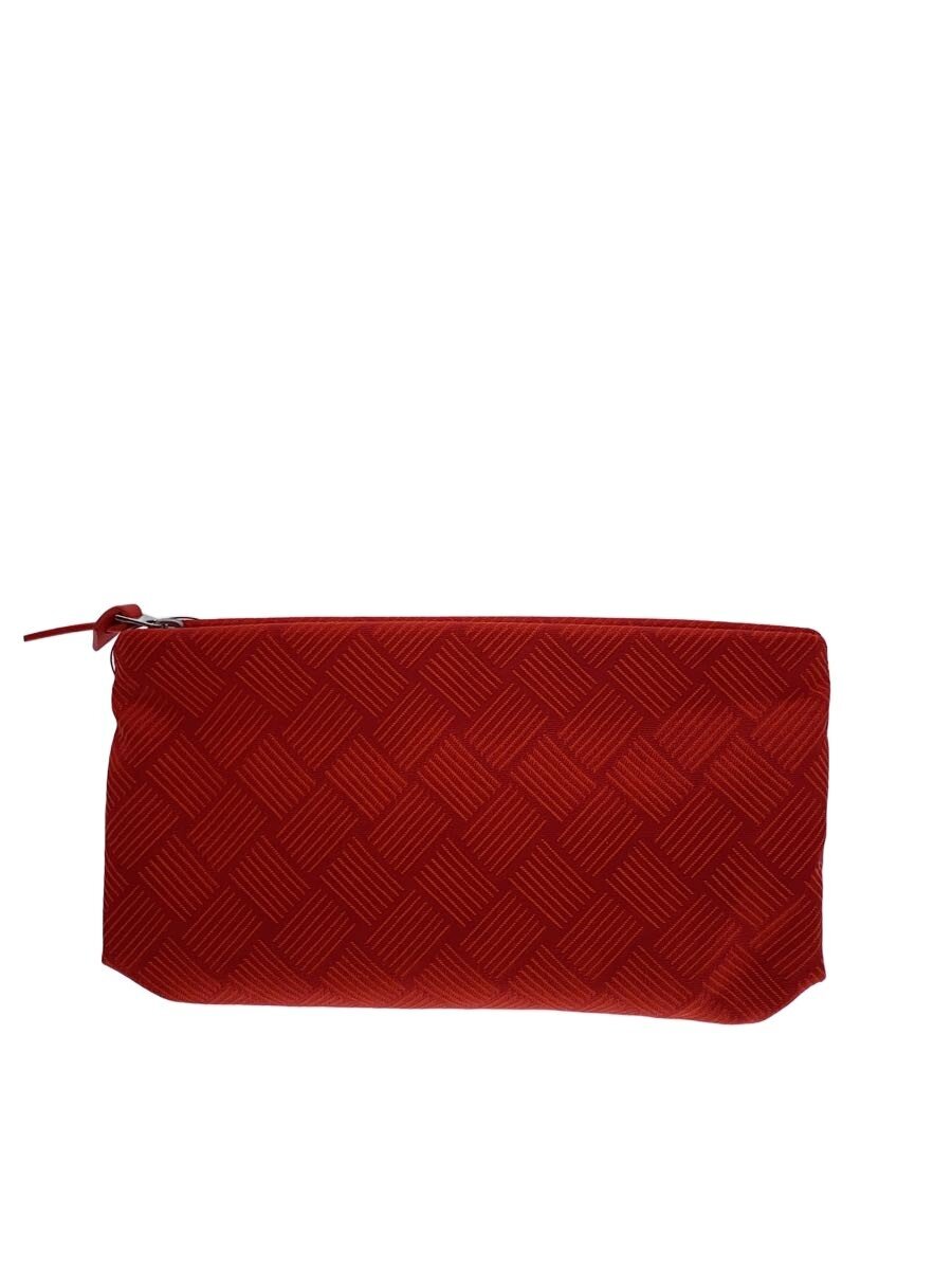 【中古】BOTTEGA VENETA◆トイレタリーケース/イントレチャート/合切袋/帆布/ORN/総柄/イタリア製【御徒面子】