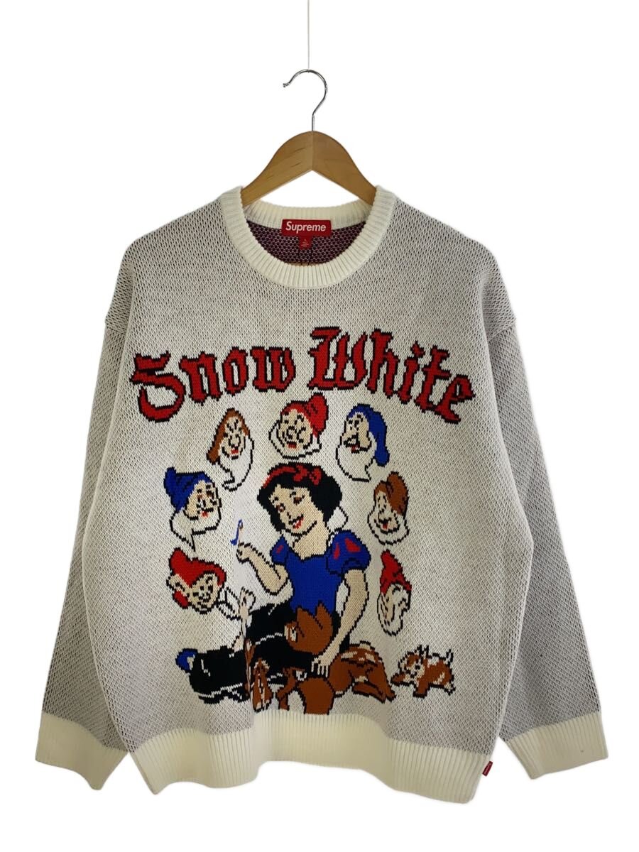 【中古】Supreme◆24FW Snow White Sweater/L/アクリル樹脂/WHT【メンズウェア】