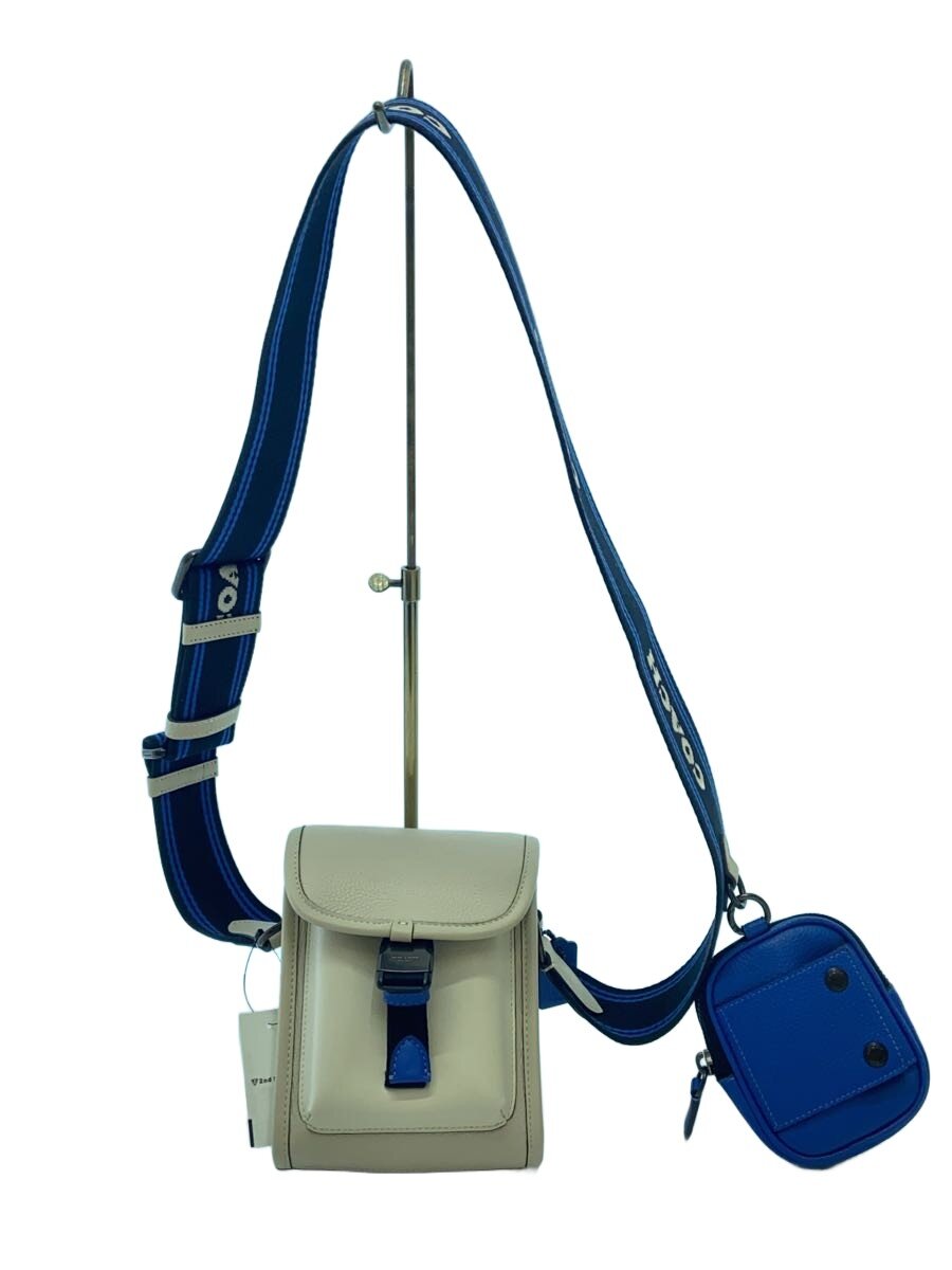 【中古】COACH◆上半身御徒面子/ショルダーバッグ/なめし革/CRM/C6692【御徒面子】