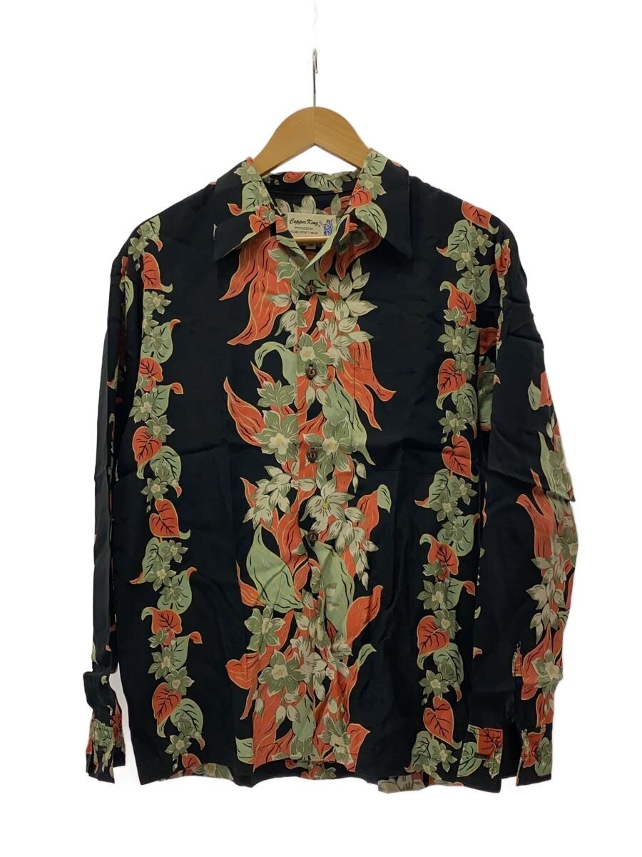 【中古】IOLANI◆アロハシャツ/M/レーヨン/BLK/花柄【メンズウェア】｜2ｎｄ STREET 店