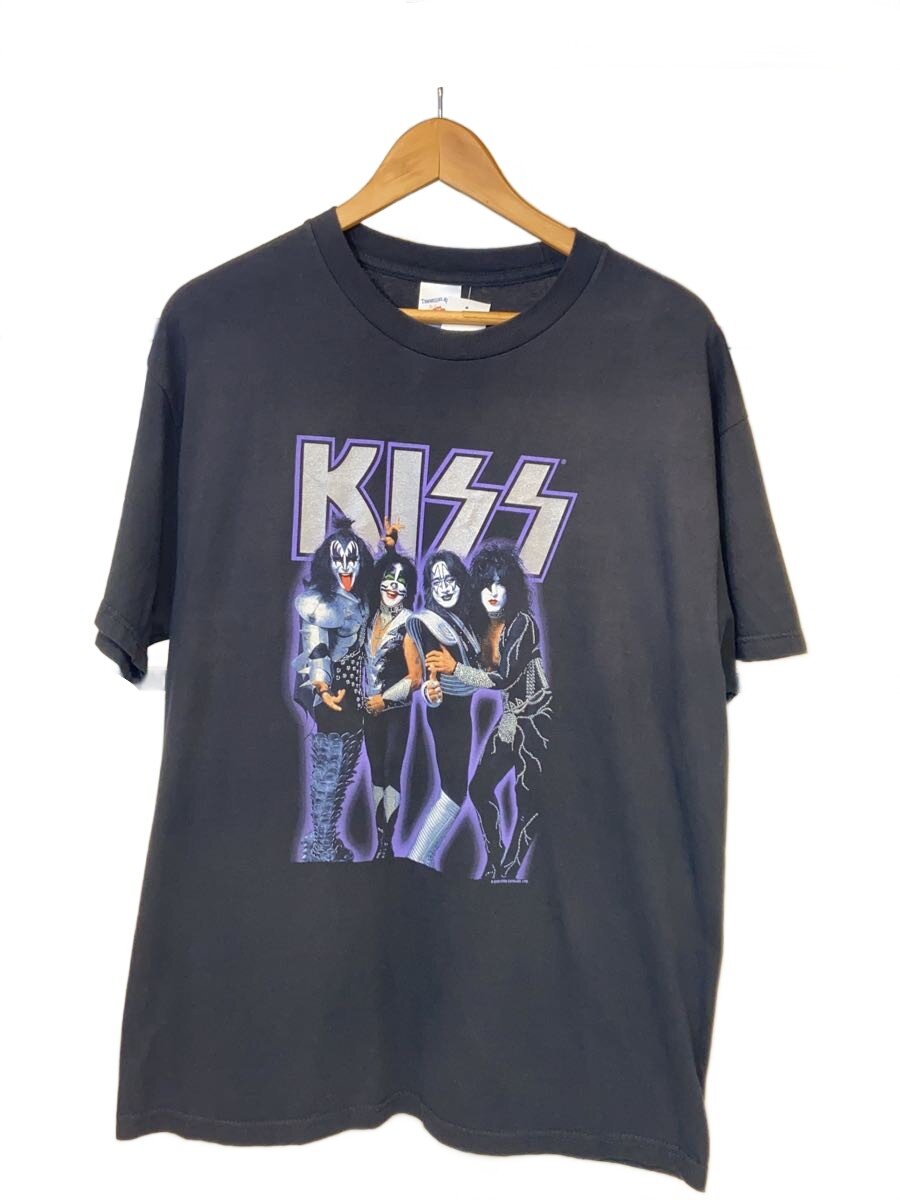 【中古】TENNESSEE RIVER◆00s/KISS/2005年複製権/プルオーバー/L/綿織物/BLK//【メンズウェア】