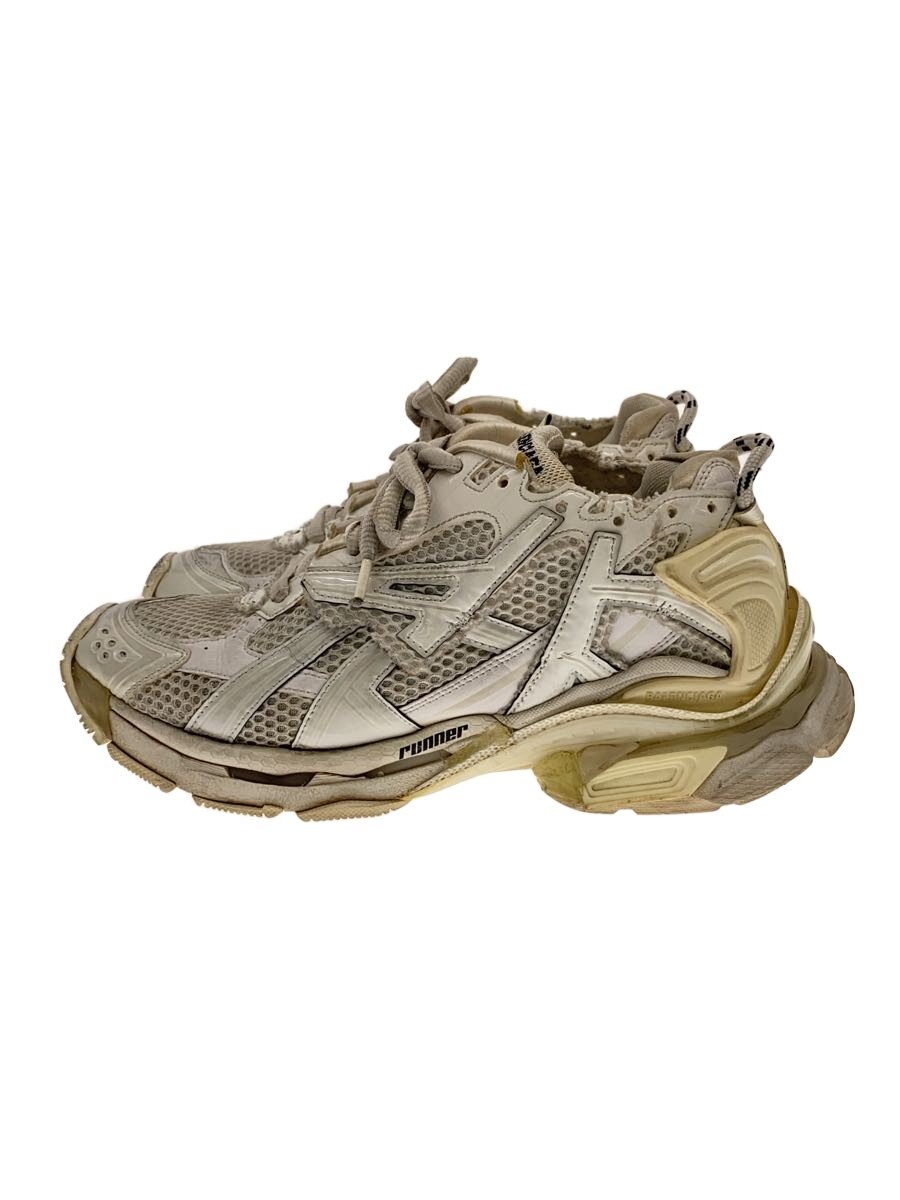 【中古】BALENCIAGA◆RUNNER/ローカットスニーカー/25糎/WHT/656063【シューズ】
