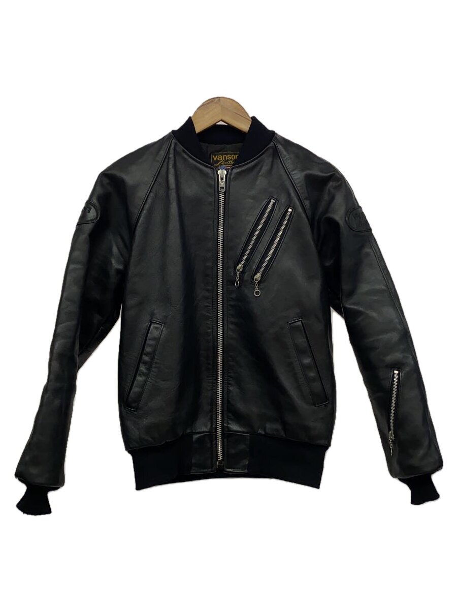 【中古】VANSON◆USA製/ライダースジャケット/9TJV/36/レザー/BLK【メンズウェア】｜2ｎｄ STREET 店