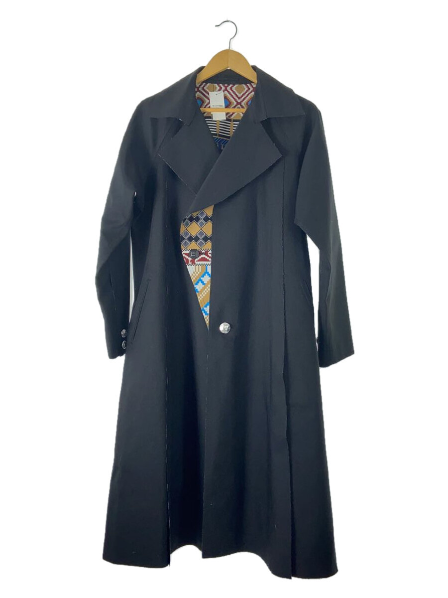 【中古】ISSEY MIYAKE◆厚地の外套/3/羊毛/マルチ色つや/総柄/im71fa007//【レディース御召しもの】
