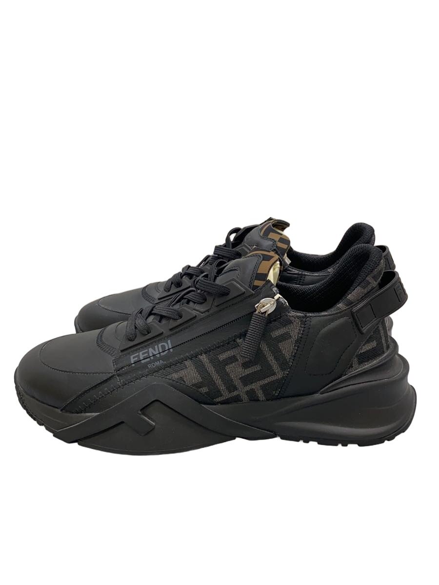 【中古】FENDI◆フェンディ/ローカットスニーカー/UK8/黒いこと/7E1392【シューズ】