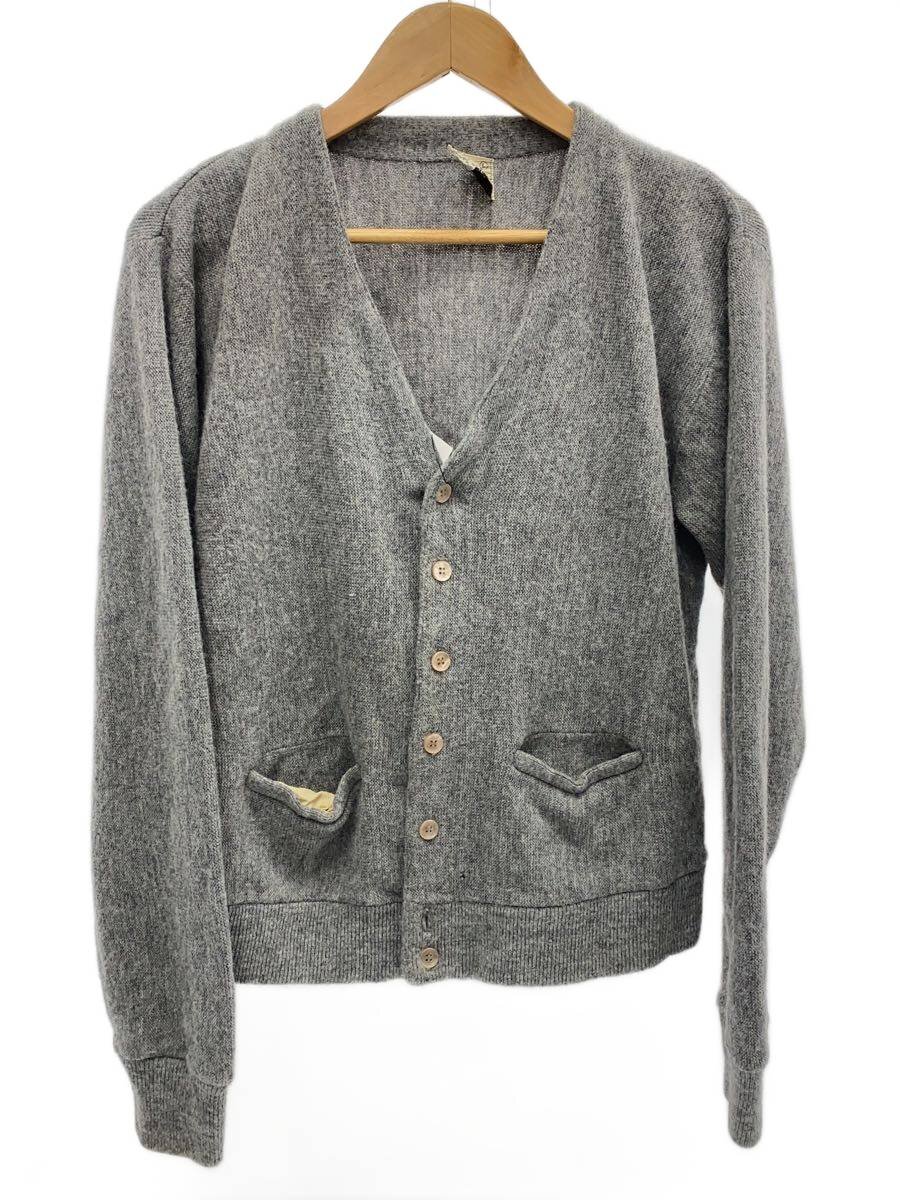 【中古】sears◆60～70s/編み物・ティーシャツ(薄っぺら)/L/アクリル樹脂/GRY【メンズウェア】