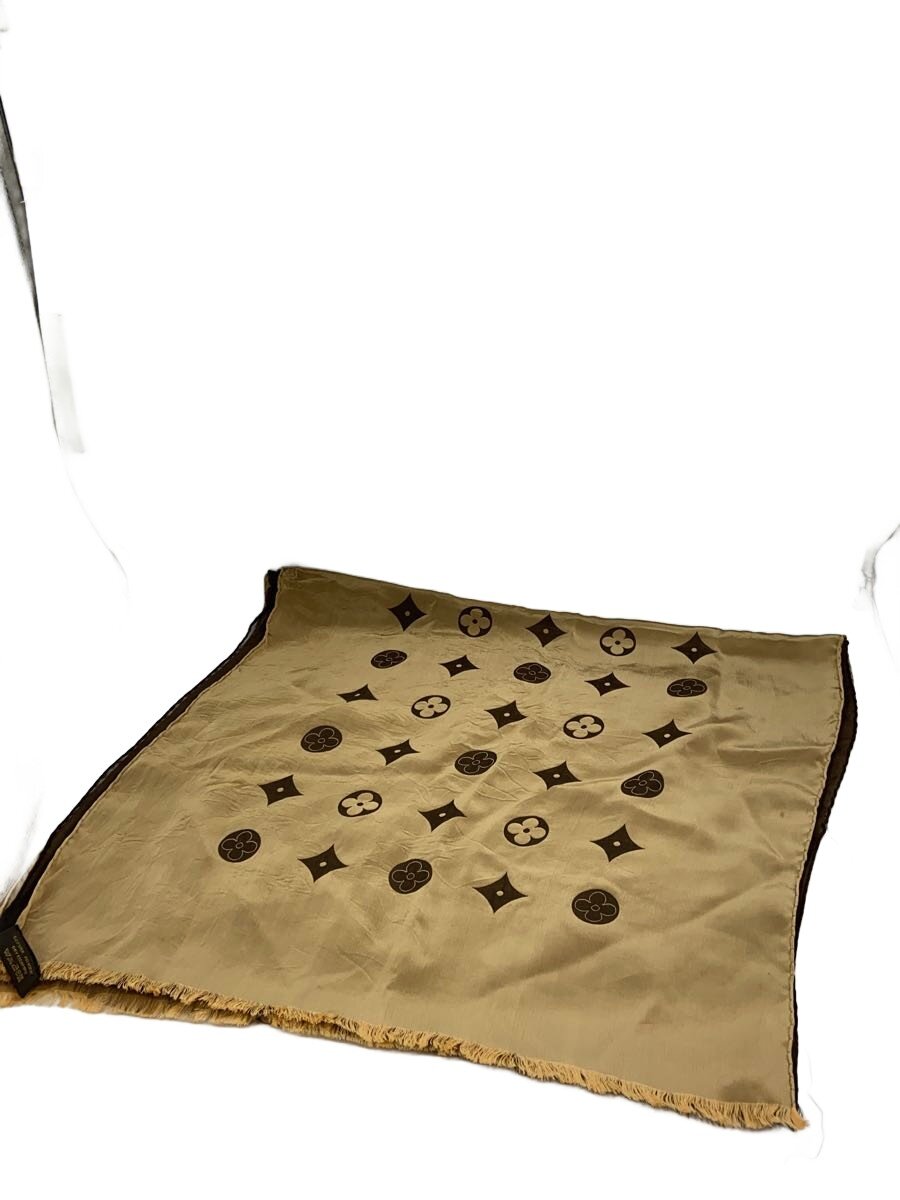 【中古】LOUIS VUITTON◆袈裟/地絹/BRW/モノグラム/レディース/M71746【服飾雑貨他】