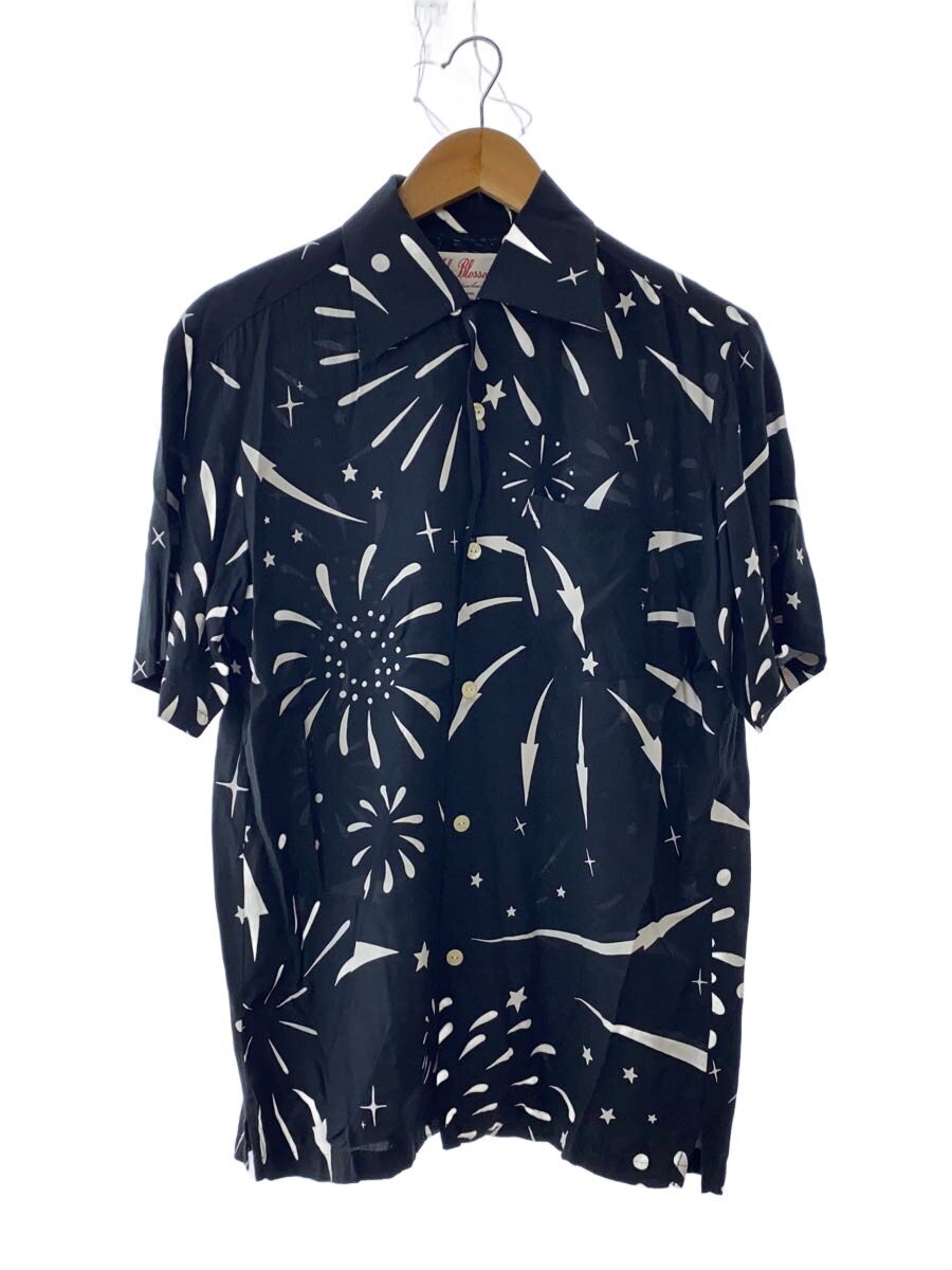 【中古】Aloha Blossom◆アロハシャツ/40/人絹/BLK/AB-0018010101【メンズウェア】