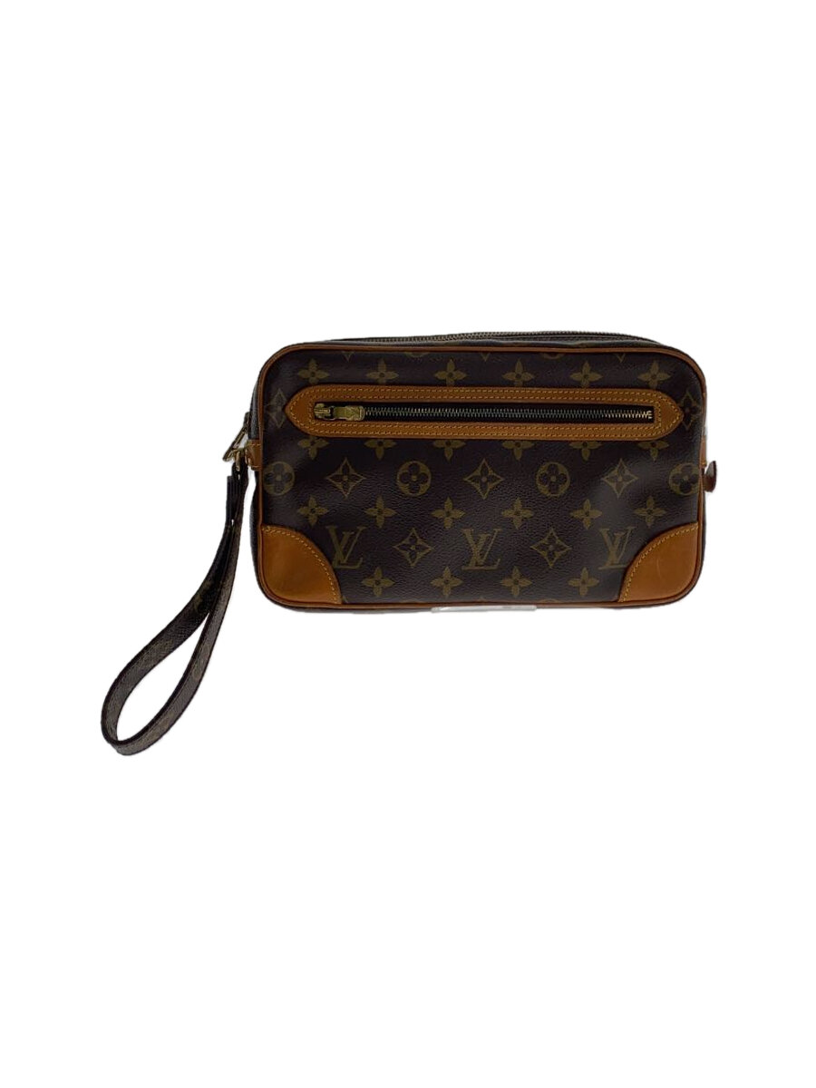 【中古】LOUIS VUITTON◆マルリー・ドラゴンヌGM_モノグラム・帆布/なめし革/BRW/総柄/M51825//【御徒面子】