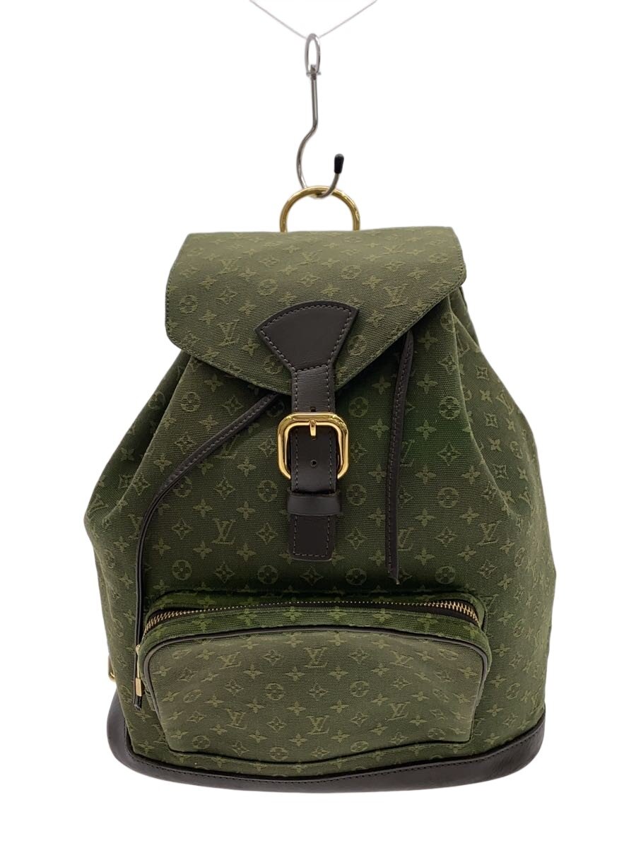 【中古】LOUIS VUITTON◆モン掏摸_モノグラム・ミニ/帆布/KHK【御徒面子】