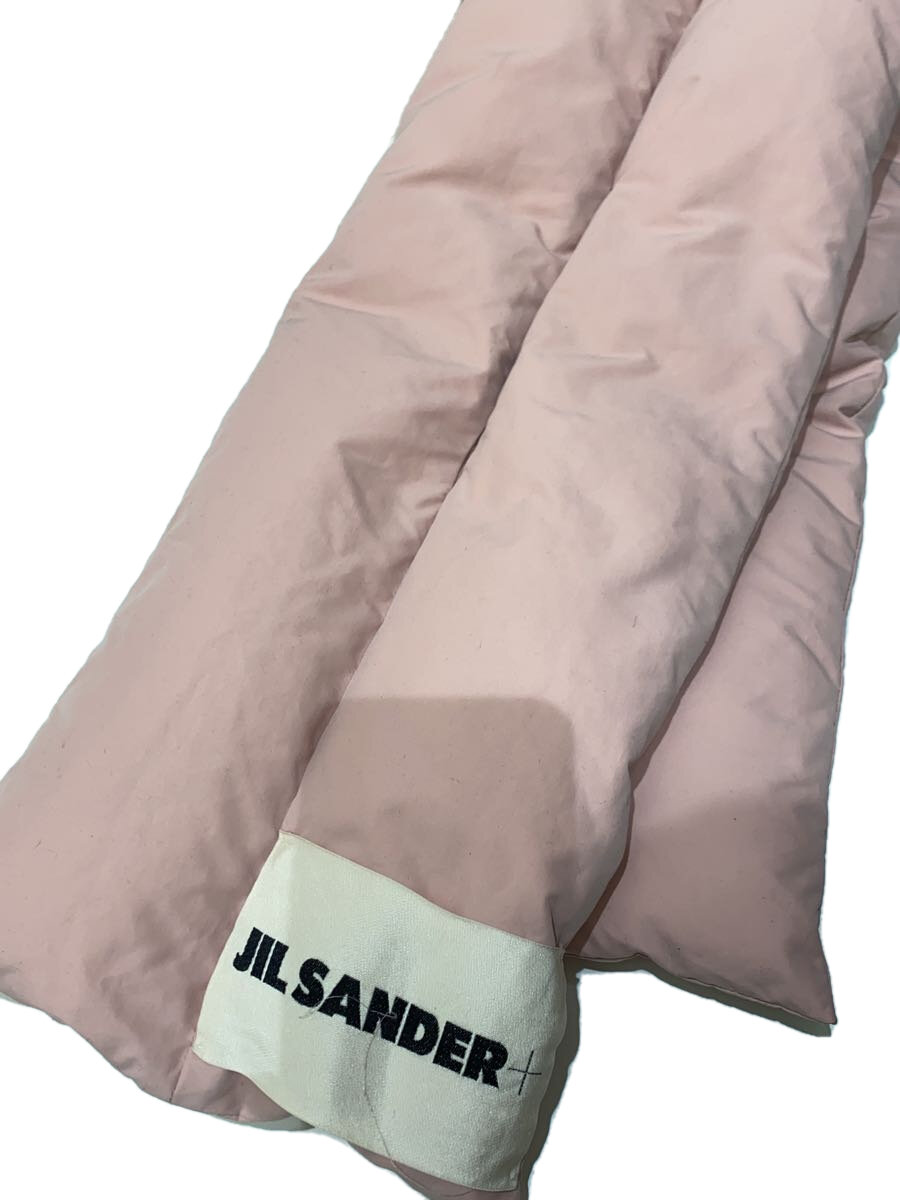 【中古】JIL SANDER◆ダウンスカーフマフラー/サクラ色/レディース//【服飾雑貨他】