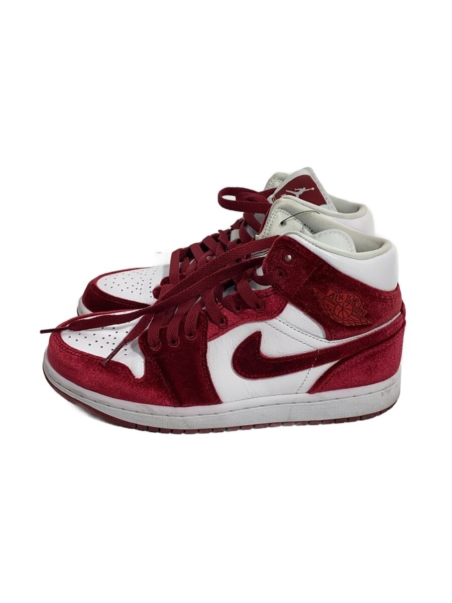【中古】NIKE◆ハイカットスニーカー/Air Jordan 1 Mid Red Velvet/24cm/BRD/FZ3334-100【シューズ】｜2ｎｄ STREET 店