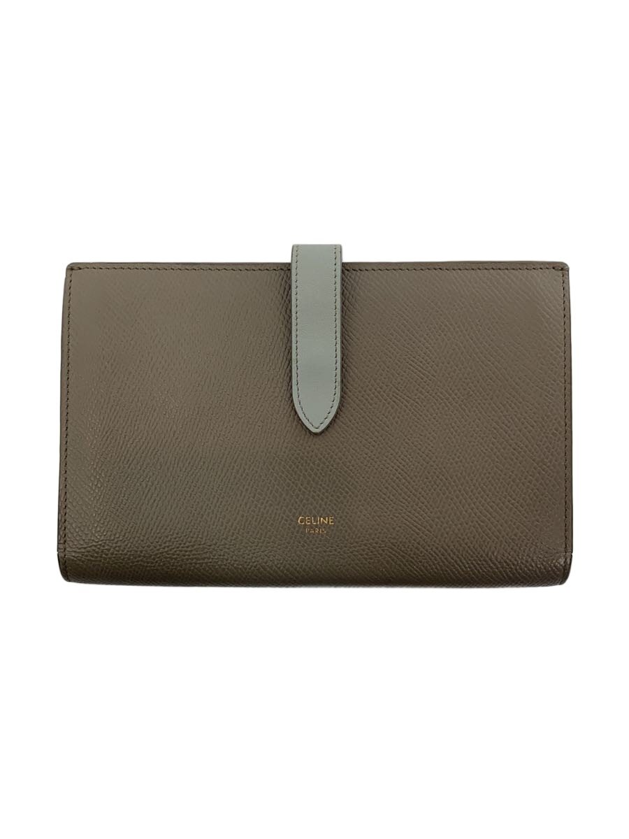 【中古】CELINE◆CELINE/金入れ/なめし革/BEG/レディース【服飾雑貨他】