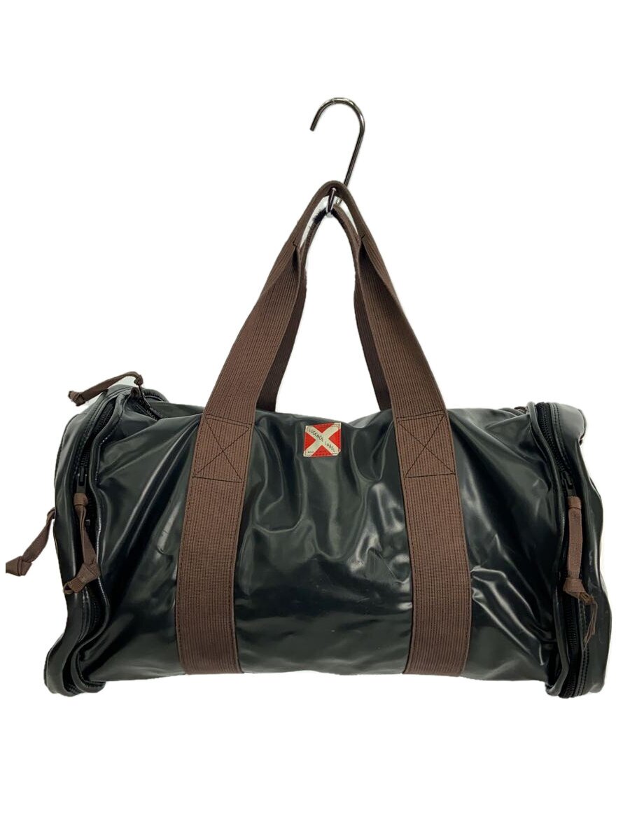 【中古】LUGGAGE LABEL◆ボストンバッグ/--/BLK/無地【御徒面子】