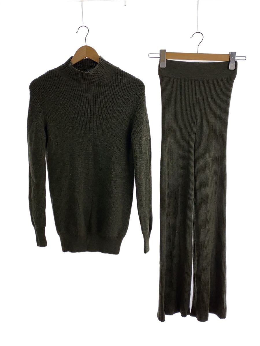 【中古】TEN.◆21SS/セットアップ/XS/羊毛/カーキ/321080039【レディース御召しもの】